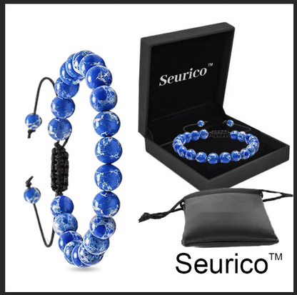 Blood Sugar Balance, fat Burning, Health Double benefits -Seurico™ Natural agate Anion Noble Bracelet（Limited time discount 🔥 last day）