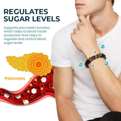 Blood Sugar Balance, fat Burning, Health Double benefits -Seurico™ Natural agate Anion Noble Bracelet（Limited time discount 🔥 last day）