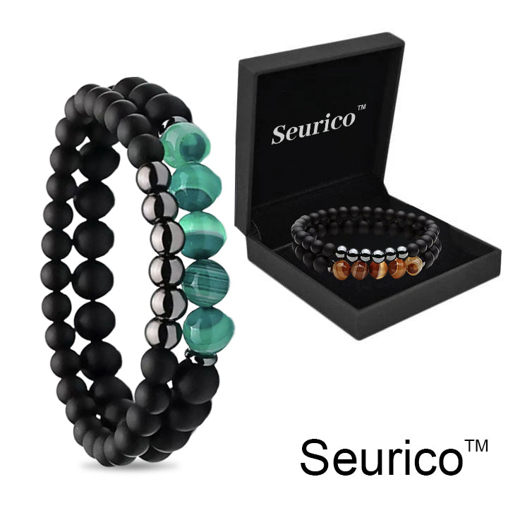 Blood Sugar Balance, fat Burning, Health Double benefits -Seurico™ Natural agate Anion Noble Bracelet（Limited time discount 🔥 last day）