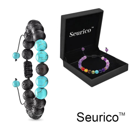 Blood Sugar Balance, fat Burning, Health Double benefits -Seurico™ Natural agate Anion Noble Bracelet（Limited time discount 🔥 last day）