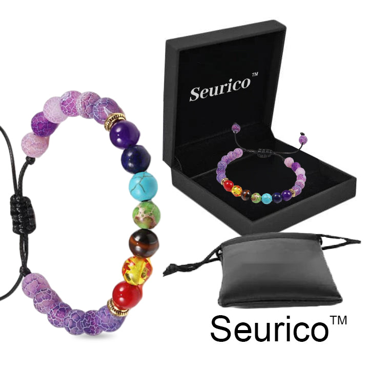 Blood Sugar Balance, fat Burning, Health Double benefits -Seurico™ Natural agate Anion Noble Bracelet（Limited time discount 🔥 last day）