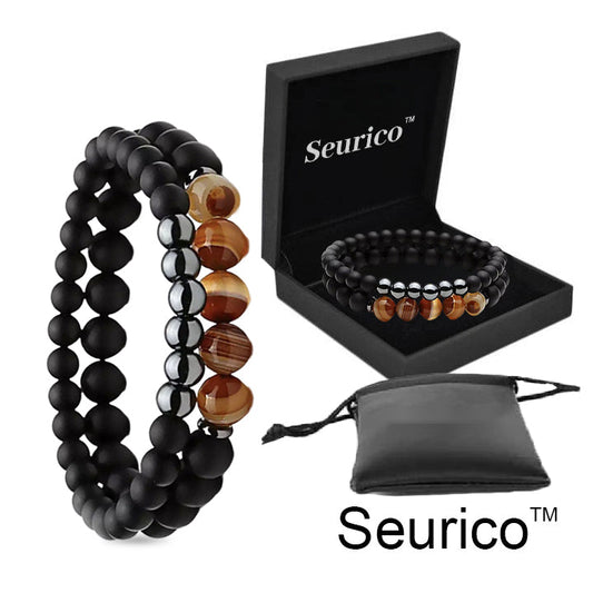 Blood Sugar Balance, fat Burning, Health Double benefits -Seurico™ Natural agate Anion Noble Bracelet（Limited time discount 🔥 last day）